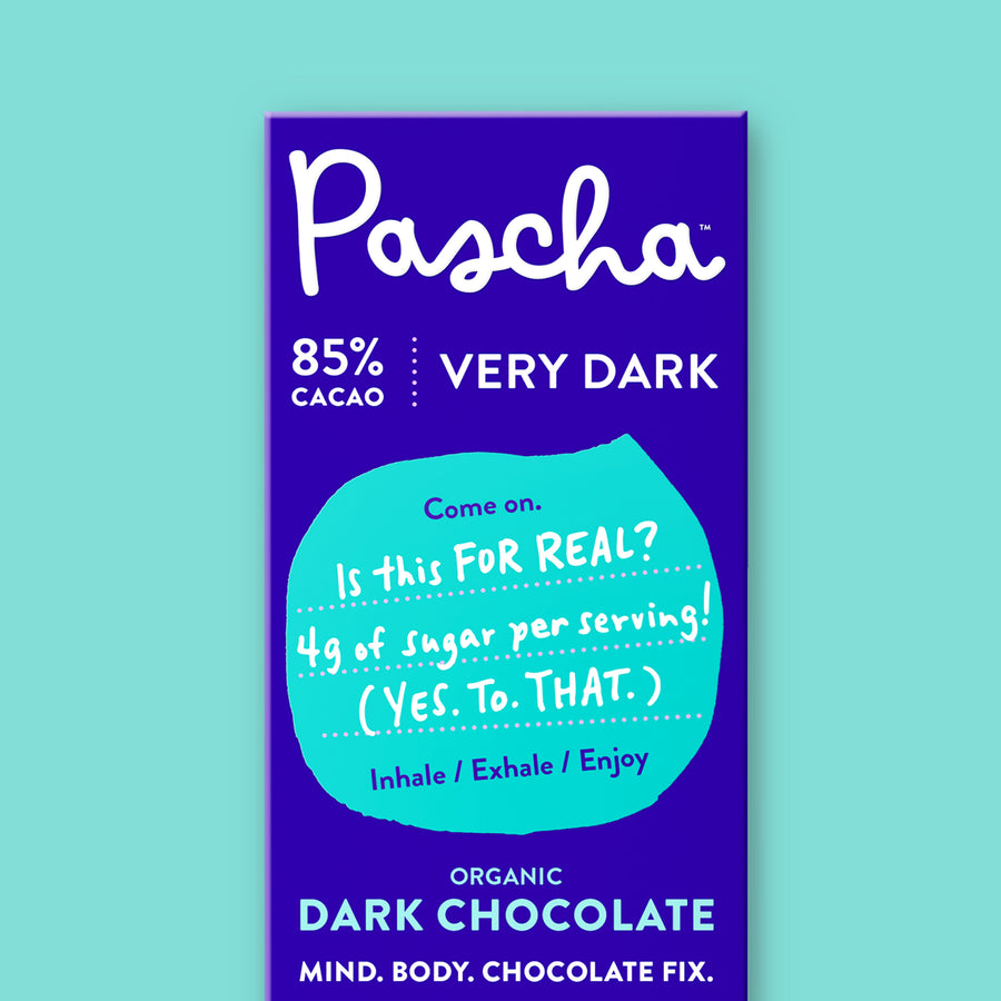85% Cacao Organic Vegan Dark Chocolate Bar (2.8 oz) - Keto Friendly
